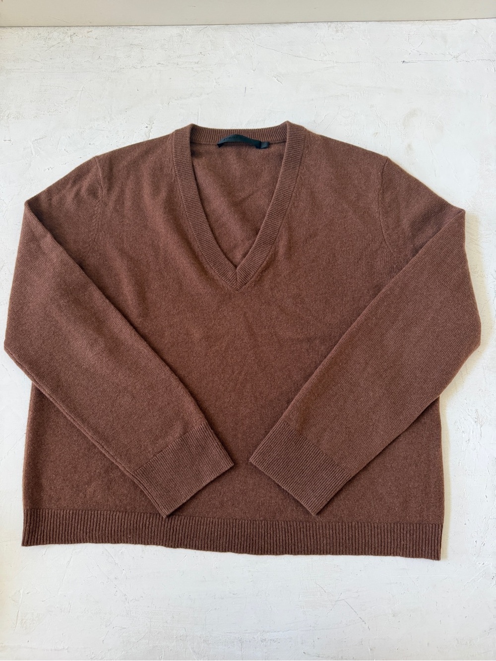 Jenni Kayne Flynn Brown Canyon Cashmere V-Neck Size S - Picture 4 of 12